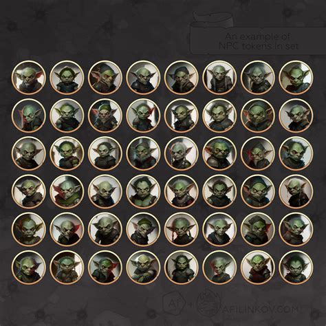 Goblins Dnd Token Npc Token Set Part 1 Afilinkov