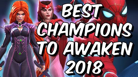 Best Champions To Awaken Patch 171 March 2018 Marvel Contest Of Champions Youtube