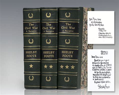 The Civil War: A Narrative Shelby Foote First Edition Signed Rare