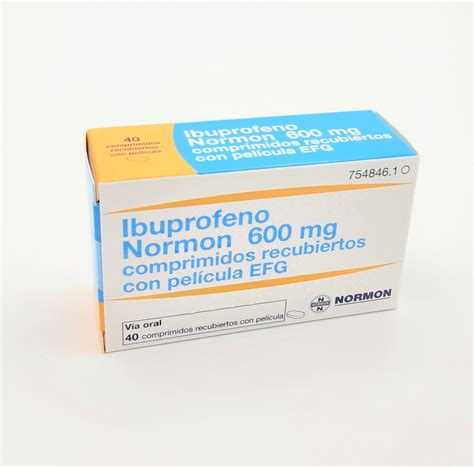 Ibuprofeno Normon Efg Mg Comprimidos Recubiertos Farmac Uticos