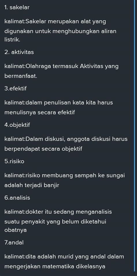 B ubahlah kata² di bawah ini menjadi kata baku kemudian buatlah