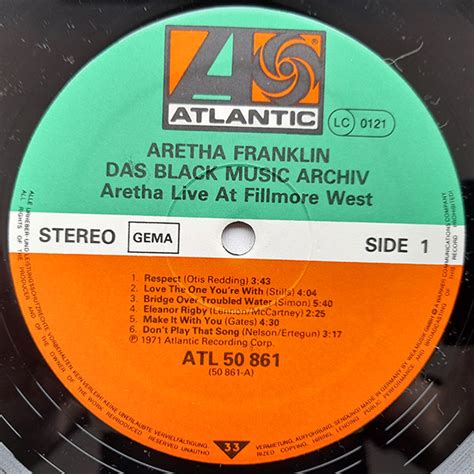 Aretha Franklin Aretha Live At Fillmore West Vinyl Shop Cz