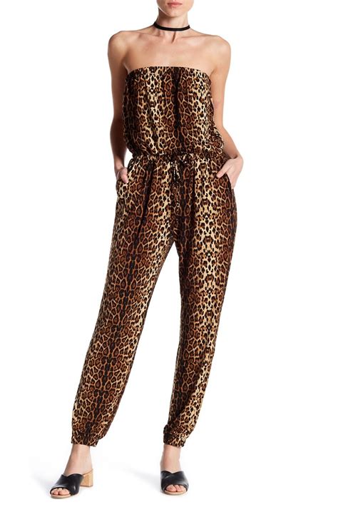 Strapless Leopard Jumpsuit For Summer Clothes For Women Strapless Jumpsuit Jumpsuit