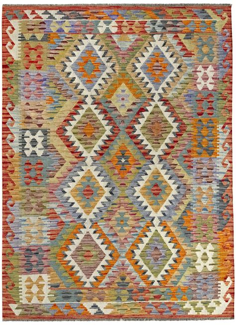 Alfombra Lana Kilim Herat Multicolor Rectangular X Cm Leroy Merlin