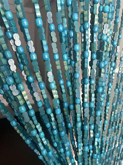 Beadedstring Wood Bamboo Beaded Curtain Strands High Wide