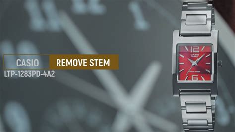 How To Disassembly Remove Stem Of A Casio Ltp Pd A With Miyota