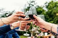 Group People Toasting Wine Glasses Premium Photo Rawpixel