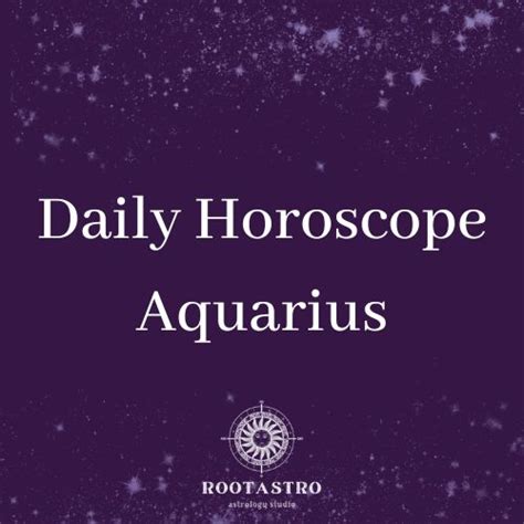 Aquarius Daily Horoscope - AstroDiem