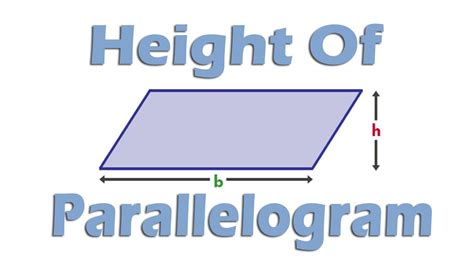 Height Of A Parallelogram Equation