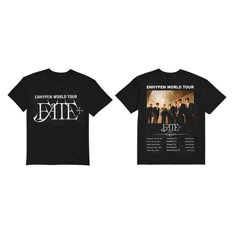 ENHYPEN World Tour FATE PLUS Schedule Design T Shirt