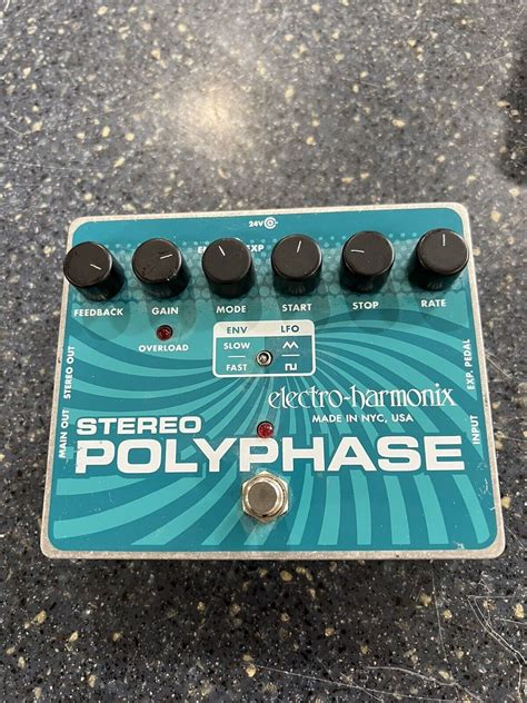 Vintage Electro Harmonix Stereo Polyphase Guitar Effect Pedal Very Nice