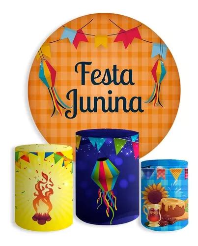 Busca Kit Painel De Festa Redondo Festa Junina Trio Cilindro A Venda No