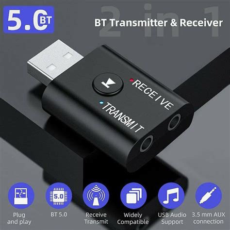 Wireless Audio Transmitter Receiver In Adapter Tr Bluetooth