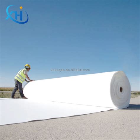 White Black Geo Textile Roll Customized Size Gsm Pp Pet Nonwoven