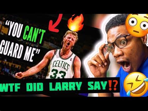 LEBRON FAN REACTS TO Larry Bird Trash Talking REACTION YouTube