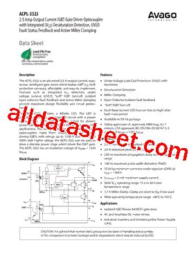 Acpl J Datasheet Pdf Avago Technologies Limited