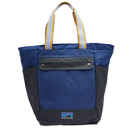 Patagonia Th Anniversary Waxed Canvas Tote Pack In Cobalt Blue Patagonia