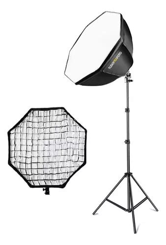 Softbox Octabox Tripé Iluminação Estudio Octagonal 55cm MercadoLivre