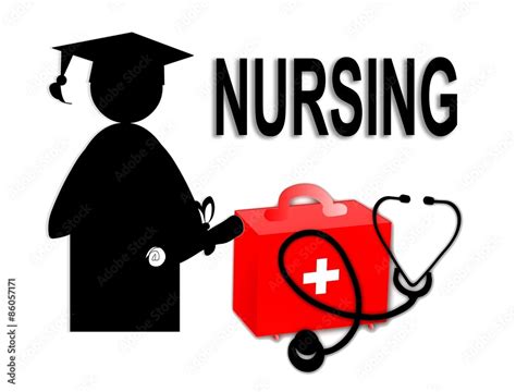 Nursing student nurse school graduate graduation grad stethoscope first ...