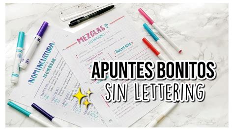 Apuntes Bonitos Sin Lettering Aqu Las Mejores Ideas Y Te Explico