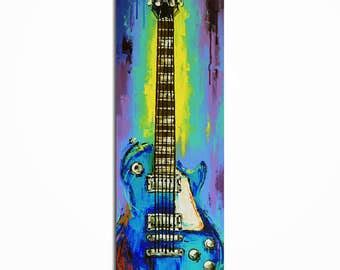 Guitar Painting Guitar Art Music Art Les Paul Gift For A Etsy