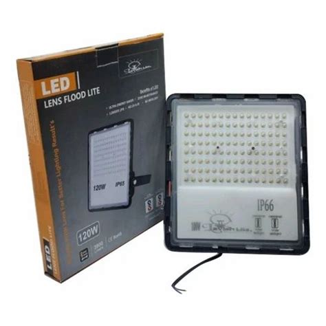 120W Lavish Lite Lens LED Flood Light For Outdoor Pure White At Rs