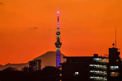 スカイツリーと富士山 By 鈴電 （id：12080589） 写真共有サイトphotohito