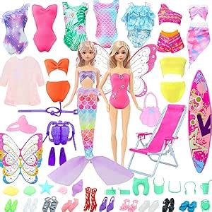 Amazon Psc Doll Swimsuits Set Bikini Clothes And Accessories For Inch Girl Doll