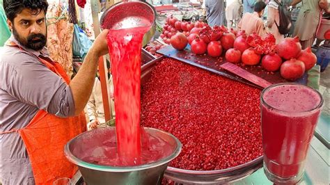 How To Make Pomegranate Fruit Juice Best Way To Open Pomegranate