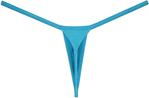 Orocojuco Pack Men Border Mini Thong Drawing Pouch T Back Shiny Spandex Micro Bikini Underwear