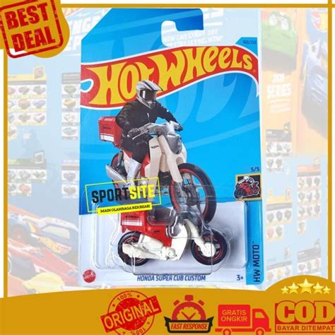 Jual Hot Wheels Honda Super Cub Putih Merah Motor Jadul Klasik Modern Ori Kode 197 Shopee