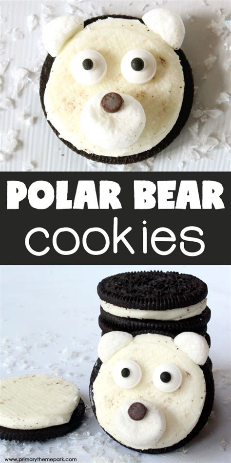 Easy Polar Bear Cookies Primary Theme Park