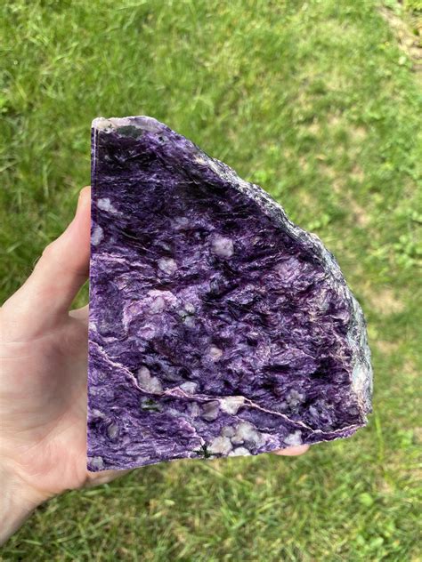 From My Etsy Shop Aaa Charoite Lg Polished Collectors Slab Sided