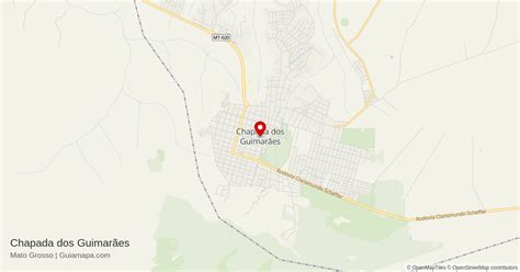 Mapa de Chapada dos Guimarães - Mato Grosso - Guiamapa.com