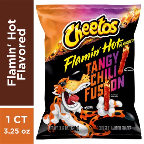 Cheetos Cheese Flavored Snacks Flamin Hot Flavored Tangy Chili Fusion Oz Delivery Or