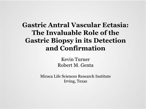 Gastric Antral Vascular Ectasia The Invaluable Role Of The Gastric