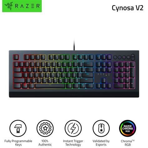 Razer Cynosa V2 Chroma Rgb Individually Backlit Gaming Keys Gaming