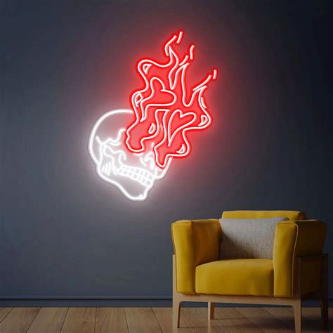Skull Head Hot Neon Sign Liuyang Lamps