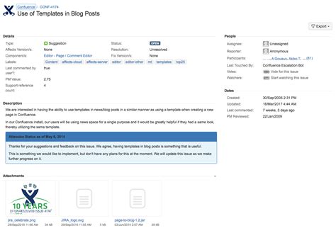 confluence blog post examples Confluence k15t | Tips Blogging