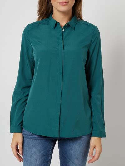 Montego Bluse Mit Verdeckter Knopfleiste Smaragd Online Kaufen