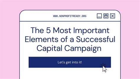 The 5 Most Important Elements Of A Successful Capital Fundraising