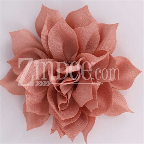 Dusty Rose Fabric Flower (3.5")