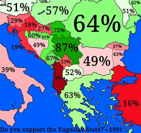 % of people who enjoy Yugoslavia - c.1991 : r/imaginarymaps