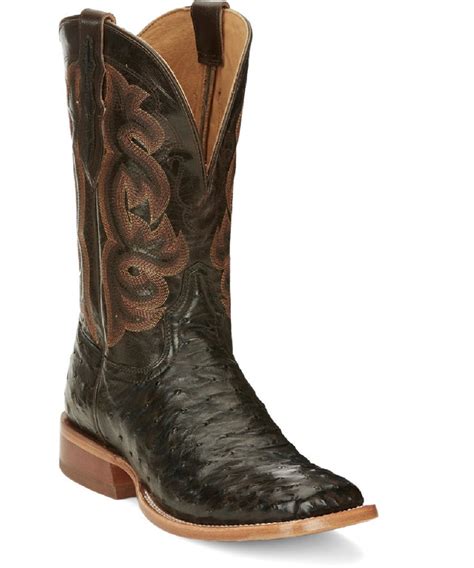 Tony Lama Mens Quaid Full Quill Ostrich Boot