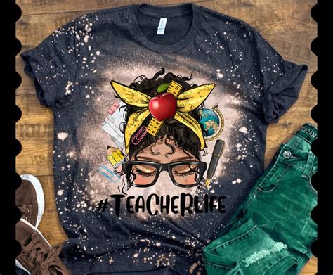 Latina Messy Bun Teacher Life Png Sublimation Design Latina Etsy