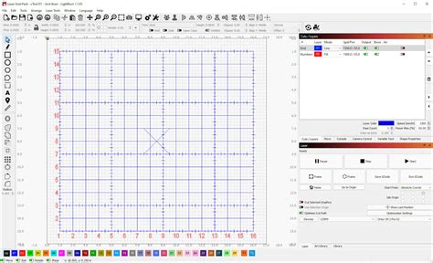 Lightburn Laser Grid Set For Xtool D Mm X Mm X Metric And