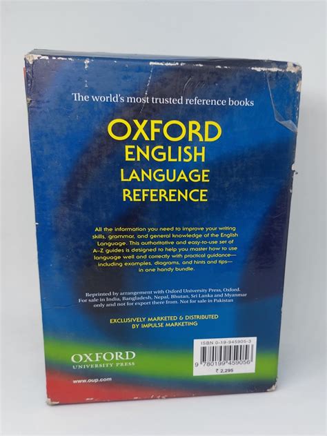 Oxford English Language Reference – A set of 5 books - Naresh Old Books ...