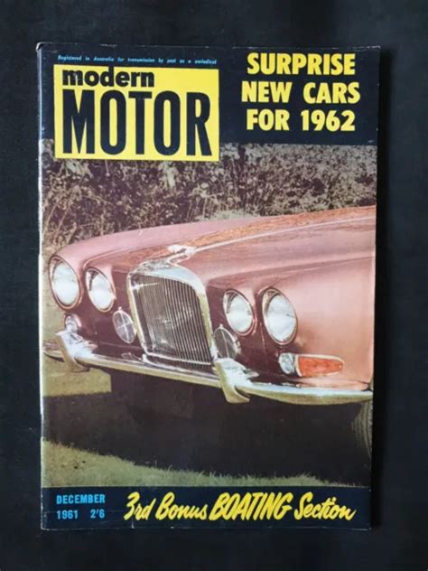 Modern Motor Australian Automotive Magazine December 1961 Holden Ford £771 Picclick Uk