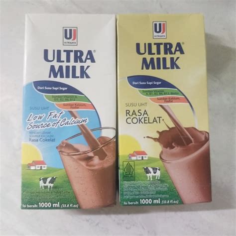 Jual Ultra Milk Susu Uht Coklat Full Cream Low Fat L Full Cream