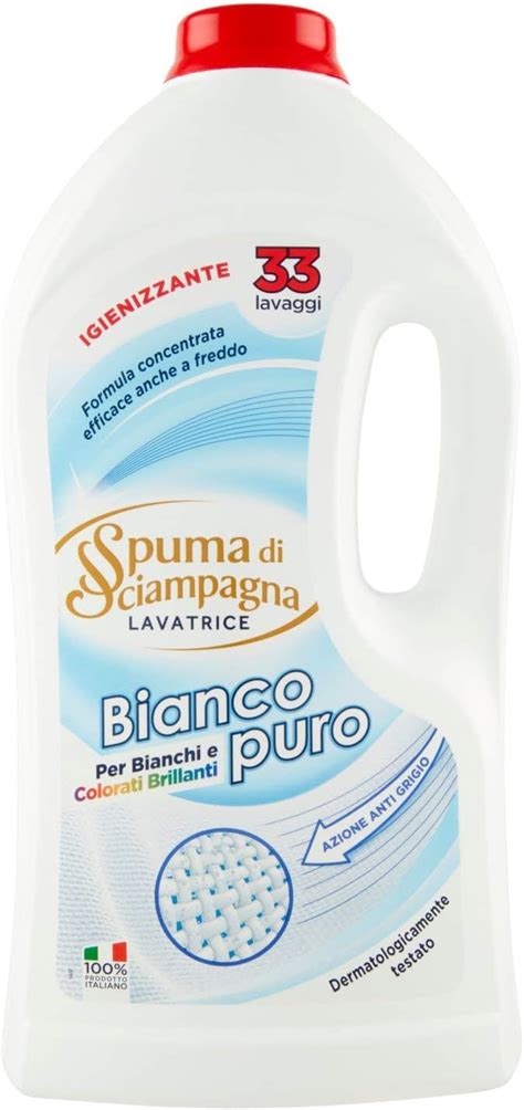 Spuma Di Sciampagna Detersivo Lavatrice Liquido Bianco Puro Lavaggi